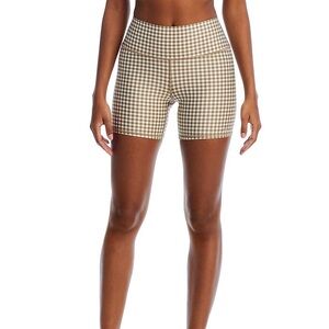 Alo Yoga 5” Gingham Airlift Biker Shorts